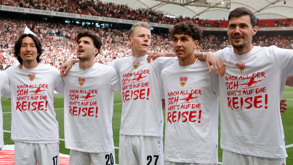 Raul Paula (2.v.r.) hat den VfB Stuttgart verlassen