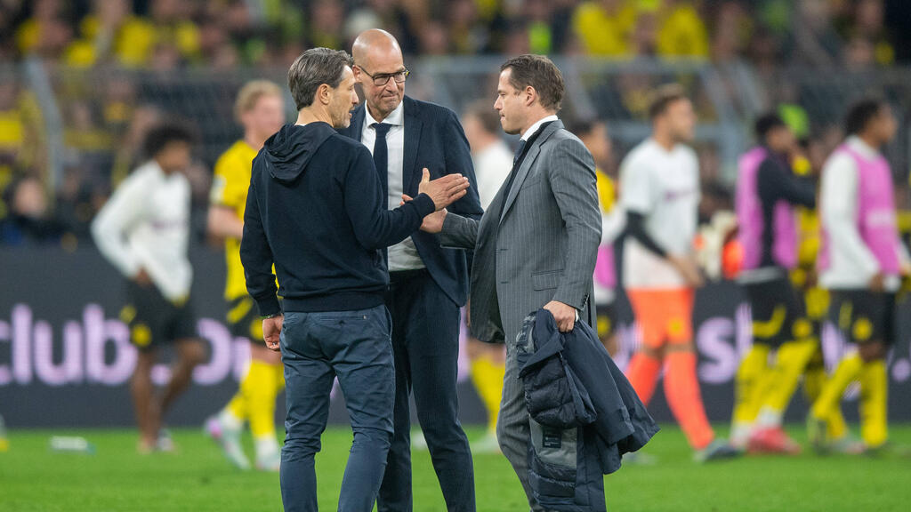 BVB-Sportchef Lars Ricken (re.) freut sich über die neuen Möglichkeiten BVB-Sportchef Lars Ricken (re.) freut sich über die neuen Möglichkeiten