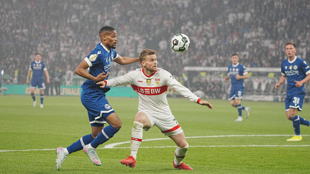 Maximilian Mittelstädt hat mit dem VfB Stuttgart den DFB-Pokal gewonnen Maximilian Mittelstädt hat mit dem VfB Stuttgart den DFB-Pokal gewonnen
