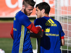 Del Bosque elegirá entre De Gea y Casillas para el puesto del portero titular. (Foto: Getty)
