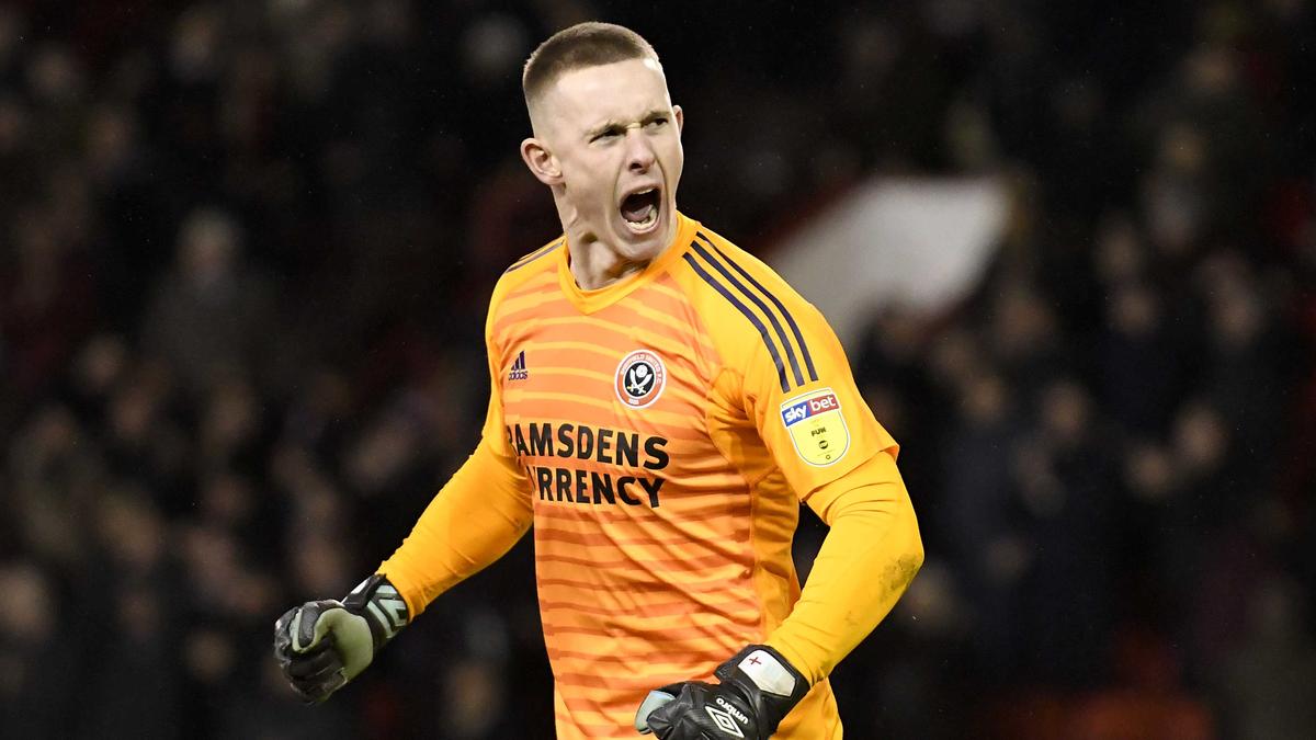 Dean Henderson hütet das Tor von Sheffield United Dean Henderson hütet das Tor von Sheffield United