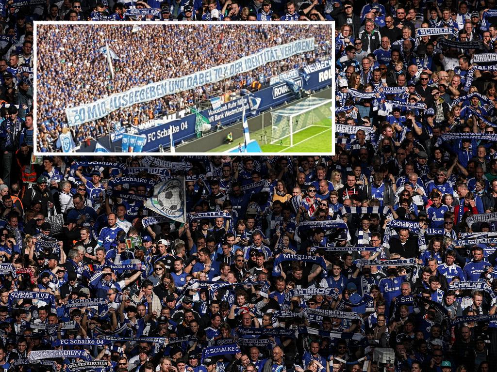 Fans von Schalke 04 kritisieren Sportvorstand Christian Heidel