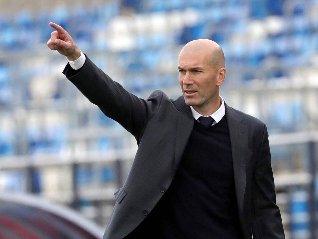 Zidane en el último encuentro liguero de la temporada.