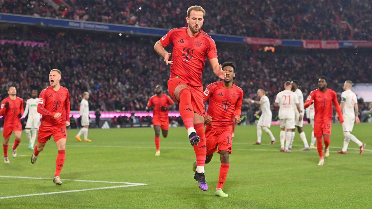 Bayern-Torjäger Harry Kane erzielte zuletzt gegen den FC Augsburg alle drei Tore