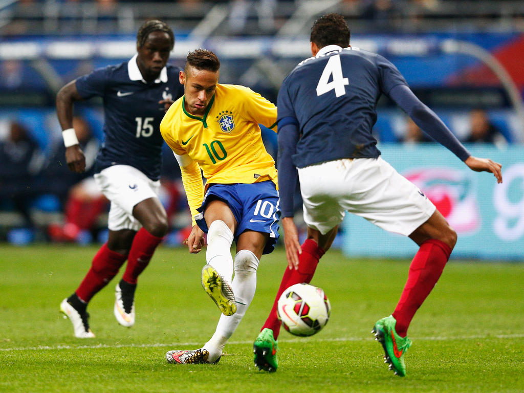 Neymar traf für Brasilien gegen Frankreich zum 2:1