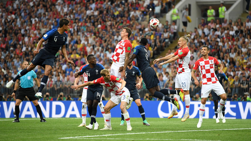 Verlängert und drin: Mandzukic trifft zum 1:0 für Frankreich