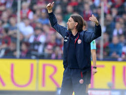 Martin Schmidt bedankte sich bei den Fans der Mainzer