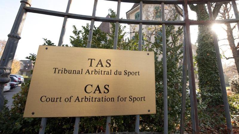 Außenansicht vom Internationalen Sportgerichtshof (CAS) in Lausanne. Foto: Dominic Favre/KEYSTONE/dpa
