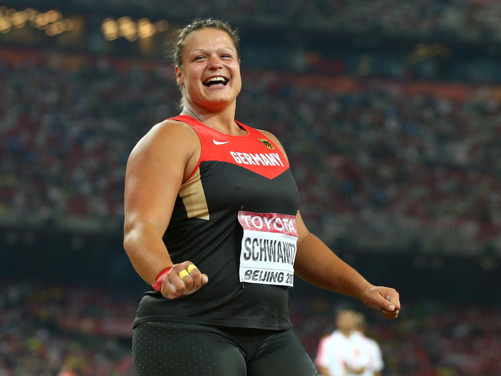 Kugelstoß-Weltmeisterin Christina Schwanitz ist die "Sportlerin de...