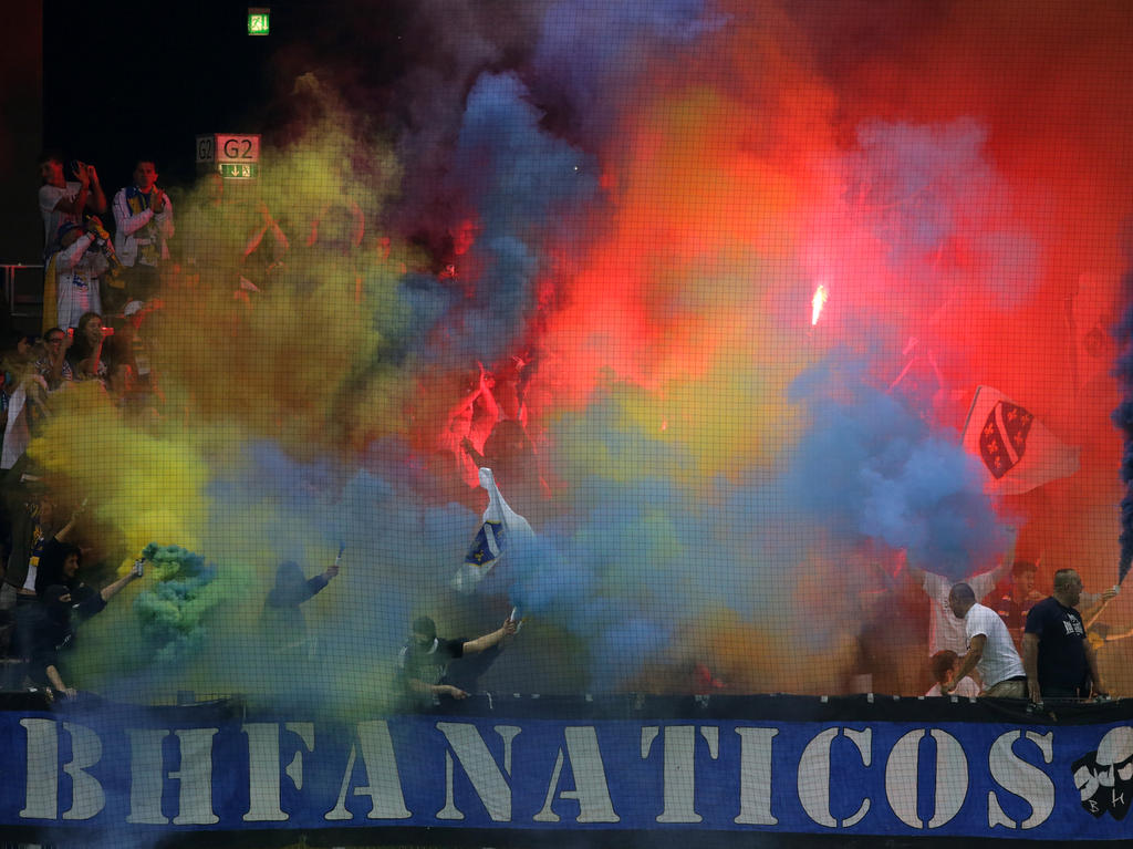 Fans von Bosnien-Herzegowina sorgten auch auswärts für ein Heimspiel