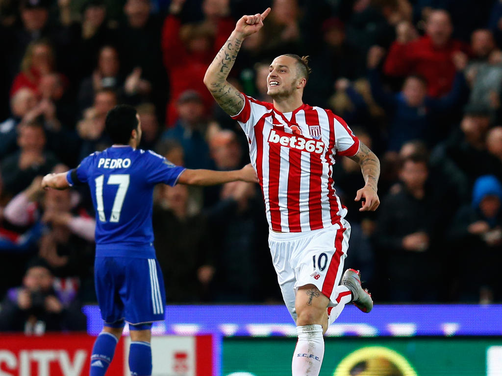Seit Mai 2014 hatte Marko Arnautović im Britannia Stadium nicht mehr aufgezeigt gehabt Seit Mai 2014 hatte Marko Arnautović im Britannia Stadium nicht mehr aufgezeigt gehabt