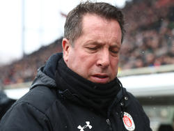 St. Pauli-Trainer Markus Kaucinzki musste eine empfindliche Niederlage einstecken