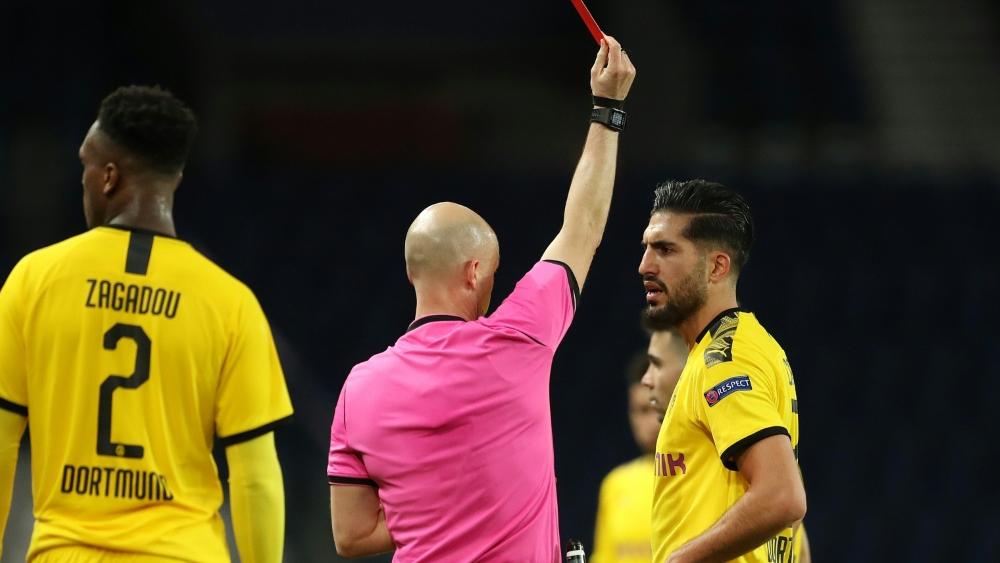 Emre Can sah im Rückspiel gegen Paris die Rote Karte Emre Can sah im Rückspiel gegen Paris die Rote Karte