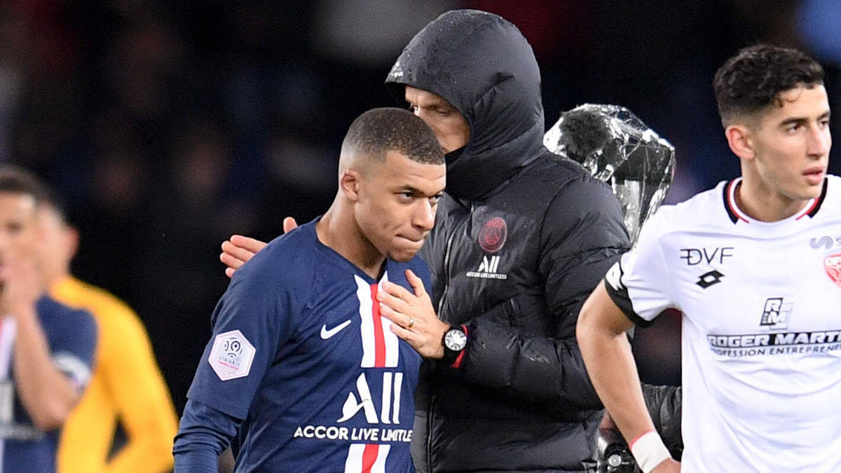 Muss gegen Bergamo wohl passen: PSG-Star Kylian Mbappé Muss gegen Bergamo wohl passen: PSG-Star Kylian Mbappé