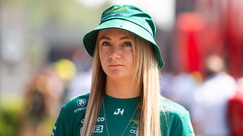 Jessica Hawkins durfte zum ersten Mal in einem echten Formel-1-Auto testen