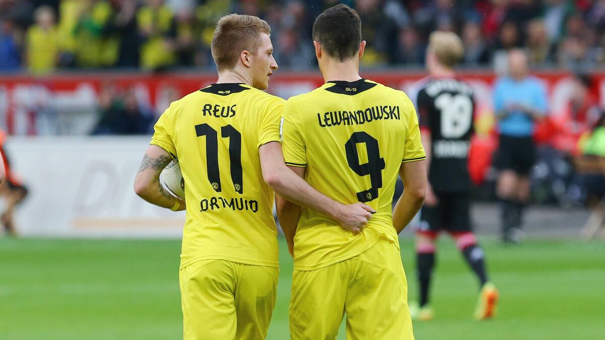 Chơi cùng nhau ở BVB: Marco Reus và Robert Lewandowski