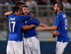 Graziano Pellè hizo el gol de Italia. (Foto: Getty)