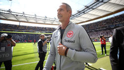 Eintracht-Coach Adi Hütter freut sich auf das erste Heimspiel in der Europa League