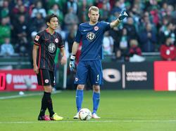 Hrádecký (r.) von Eintracht Frankfurt will die Revanche gegen Werder Bremen