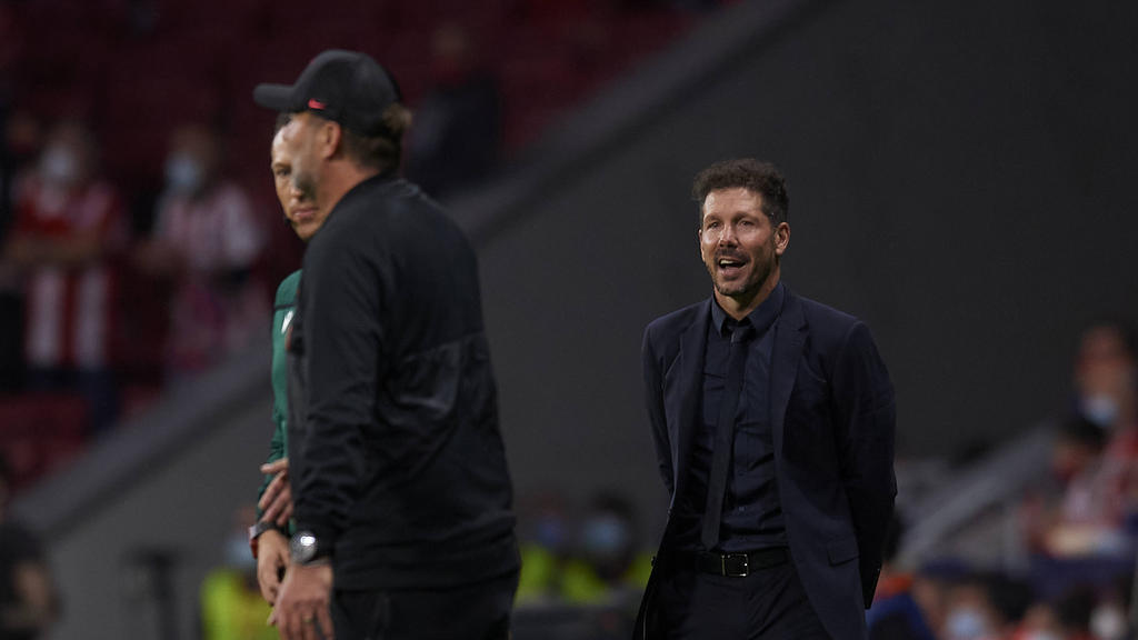 Kein Freund des Handschlags nach dem Spiel: Atleticos Trainer Diego Simeone