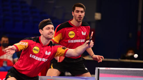 Timo Boll (l.) und Patrick Franziska sind gescheitert