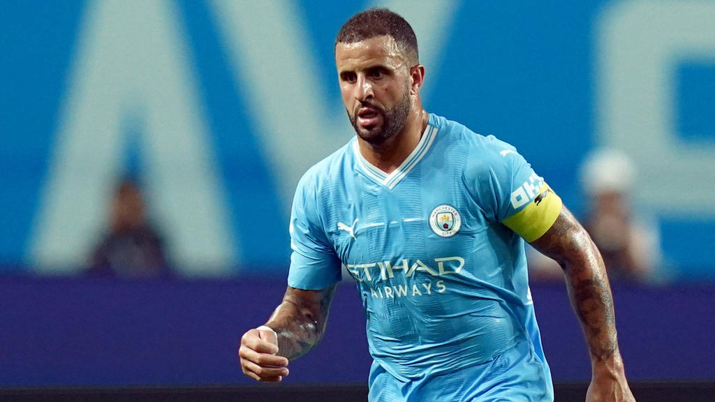 Kyle Walker spielt noch für den Triple-Sieger Manchester City