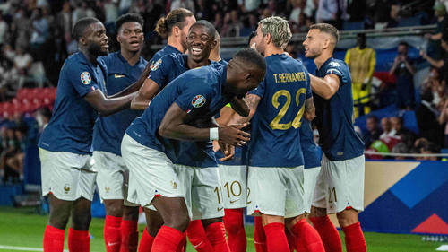 Frankreichs Nationalmannschaft bezwang Irland mit 2:0