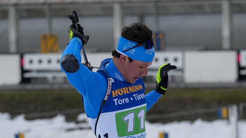 Tommaso Giacomel gelang in der vergangenen Biathlon-Saison der Durchbruch