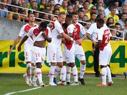 El Mónaco celebra su primera victoria en la Ligue 1. (Foto: Imago)