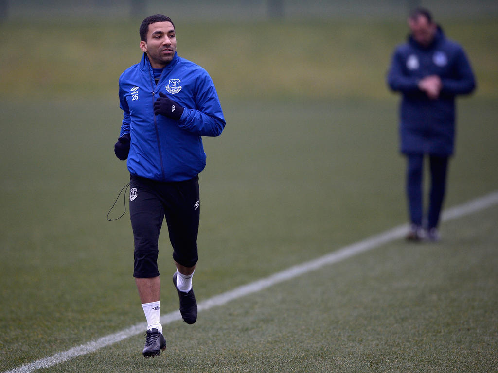 Aaron Lennon en un entrenamiento con el Everton. (Foto: Getty)