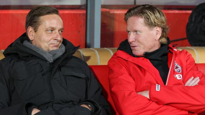Markus Gisdol (r.) und Horst Heldt (l.) wollen den 1. FC Köln zum Erfolg führen