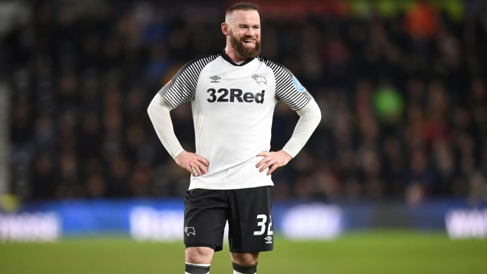 Wayne Rooney erzielte den Siegtreffer für Derby County Wayne Rooney erzielte den Siegtreffer für Derby County