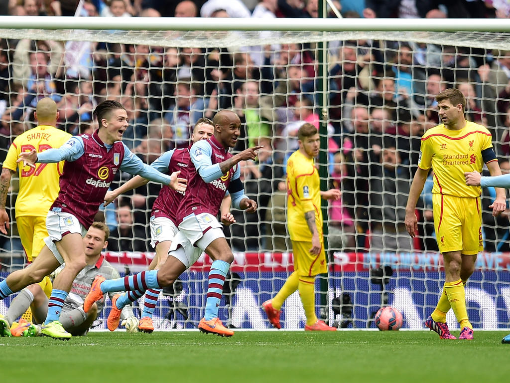 Aston Villa dio la sorpresa en Wembley al remontar un gol del Liverpool. (Foto: Getty)