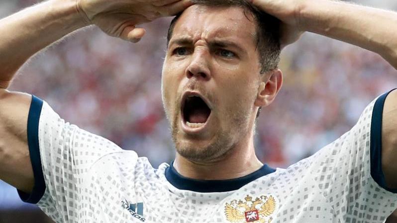 Wird gegen Deutschland nicht spielen können: Russlands Star Artem Dzyuba