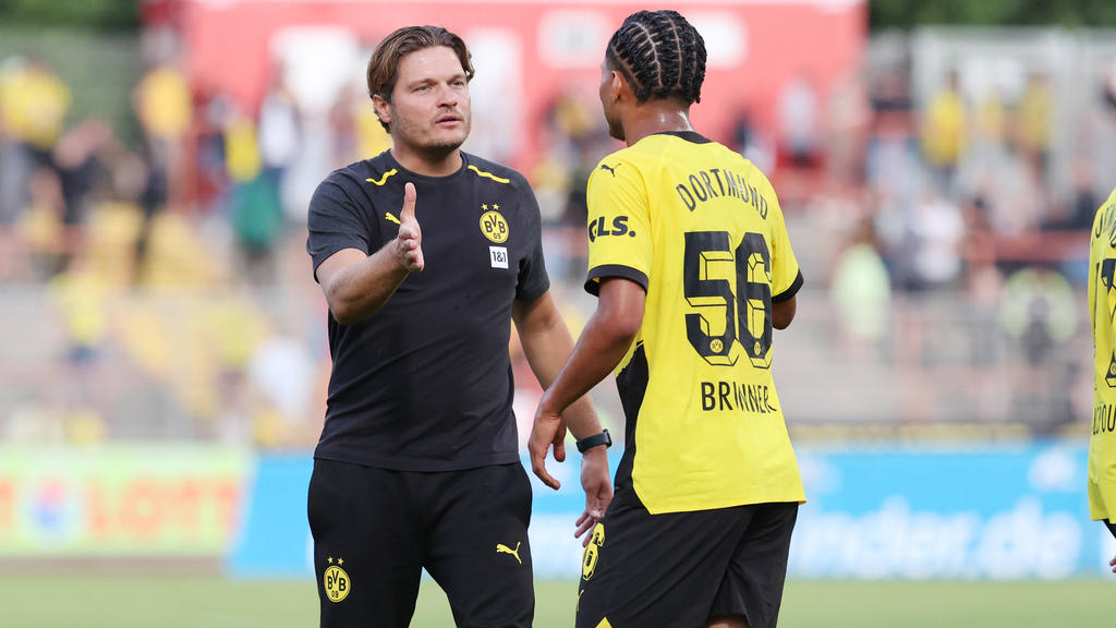 Paris Brunner (re.) darf beim BVB derzeit nicht mitwirken Paris Brunner (re.) darf beim BVB derzeit nicht mitwirken