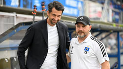 HSV-Sportvorstand Jonas Boldt (l.) und Cheftrainer Steffen Baumgart können eigentlich gut miteinander