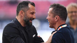 Bayern-Legenden unter sich: Hasan Salihamidzic kassiert einen Konter von Lothar Matthäus