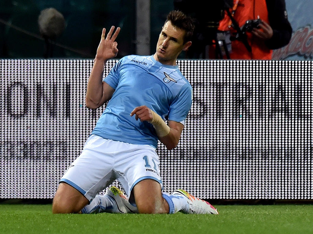 Er kann's noch! Miroslav Klose erzielt einen Doppelpack für Lazio