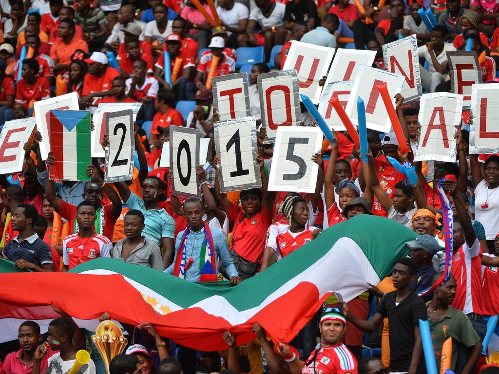 Seguidores de Guinea Ecuatorial en un partido de la Copa de África 2015. (Foto: Imago)