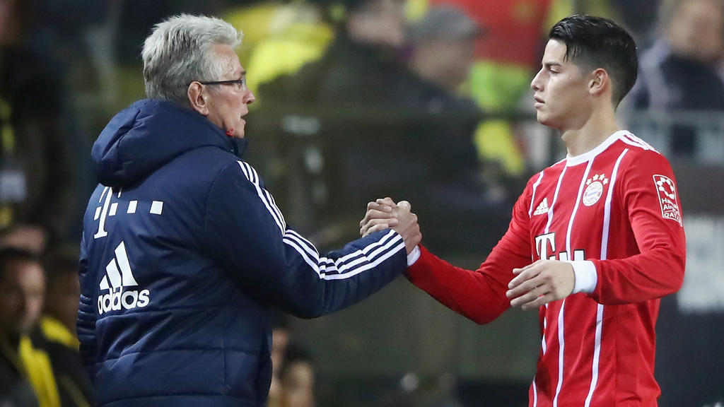 James (re.) denkt gern an die gemeinsame Zeit mit Heynckes beim FC Bayern zurück