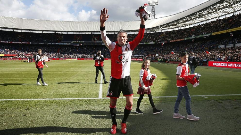 Robin van Persie bedankte sich bei den Feyenoord-Fans