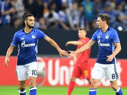 Potenzial für den FC Bayern München? Nabil Bentaleb (l.) und Leon Goretzka