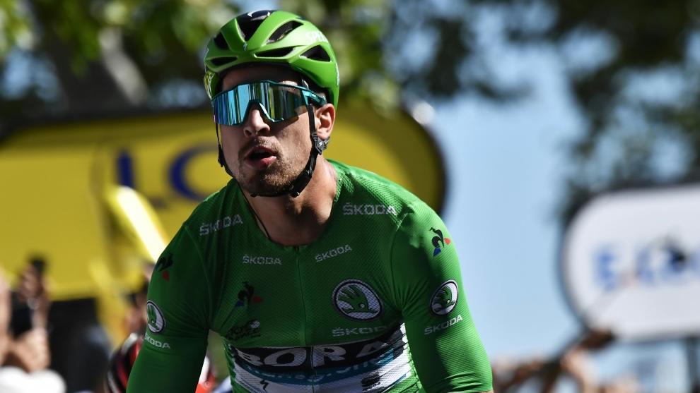 Peter Sagan verteidigte das Grüne Trikot Peter Sagan verteidigte das Grüne Trikot