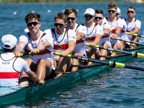 Der Deutschland-Achter wird bei der Ruder-WM in Tschechien starten