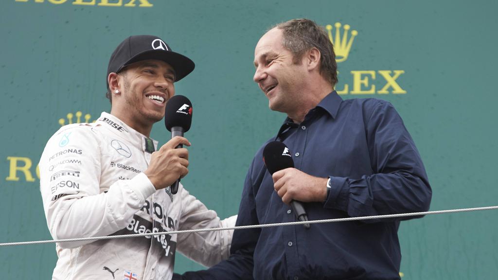 Gerhard Berger (re.) ist ein Fan von Lewis Hamilton Gerhard Berger (re.) ist ein Fan von Lewis Hamilton