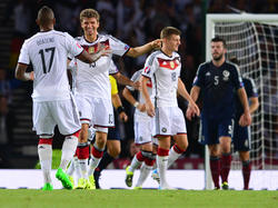 Thomas Müller schnürte gegen Schottland einen Doppelpack