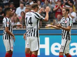 Neuzugang Hrgota (r.) erzielte im Testspiel zwei Tore