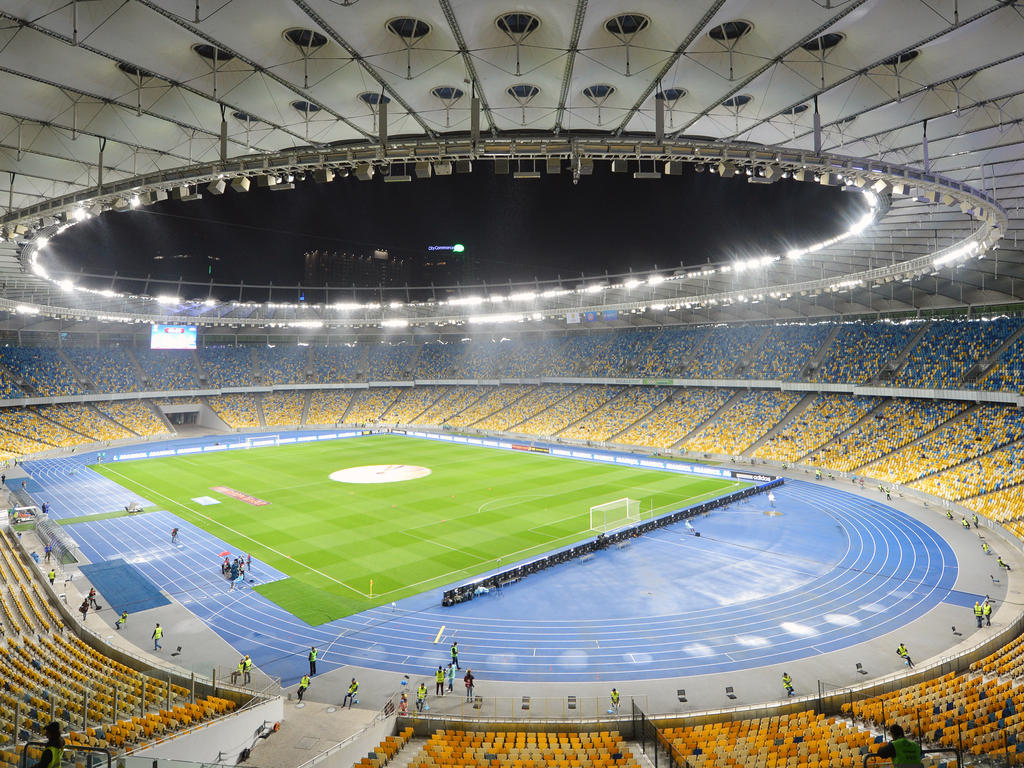 Imagen aérea del estadio Olímpico de Kiev. (Foto: Getty)