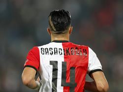 Bilal Başaçıkoğlu krijgt speeltijd bij Feyenoord tijdens het bekerduel met FC Oss (22-09-2016).