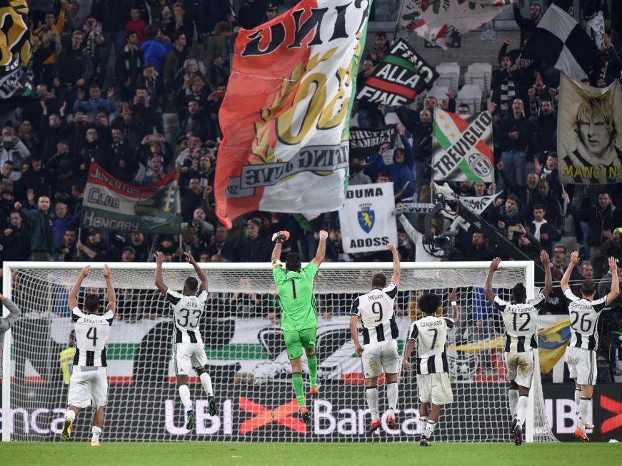 Los futbolistas de la Juventus celebran la victoria. (Foto: Getty)